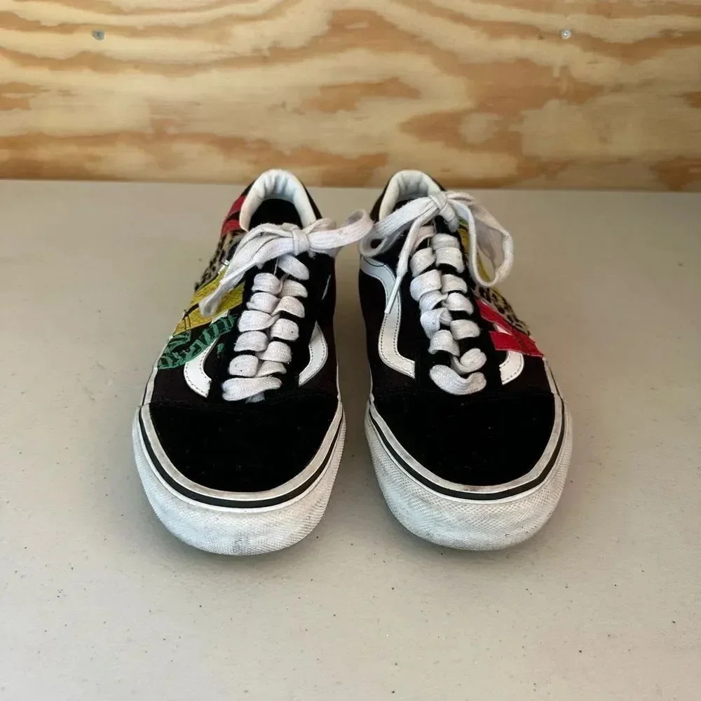 Vans Women's Black and Multicolor Sneakers